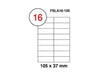 Multi Purpose Labels 105x37mm 100 sheets-box (FSLA16-100) - Altimus