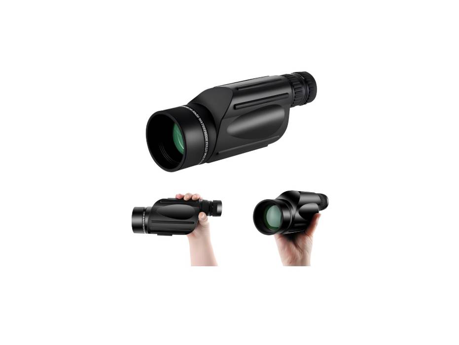 FOCUHUNTER 10-30X50 Monocular Telescope High Magnification FMC Compact Optics