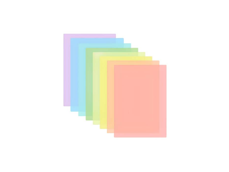 Azonee A4 Colour Overlays for Dyslexia - Pack of 8