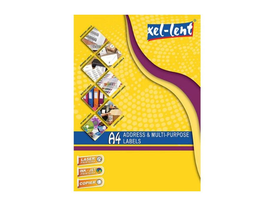 xel-lent 1 label-sheet, straight corners, A4, 210 x 297 mm, 100 sheets/pack - Altimus