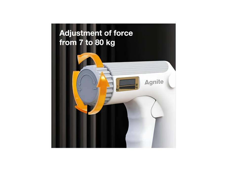 Agnite ER025-WH Adjustable Hand Gripper | 7-80kg Resistance | Strength Training Grip Exerciser – White