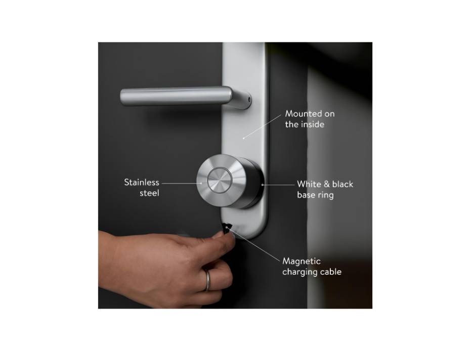 Nuki Smart Lock Ultra Electronic Door Lock with Integrated Universal Cylinder - Bluetooth, WiFi & Matter for Smart Home, Remote Access Door Unlock with 3 Different Lock Modes