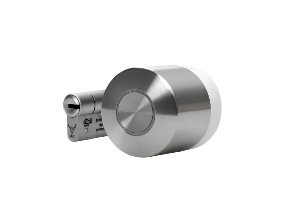 Nuki Smart Lock Ultra Electronic Door Lock with Integrated Universal Cylinder - Bluetooth, WiFi & Matter for Smart Home, Remote Access Door Unlock with 3 Different Lock Modes