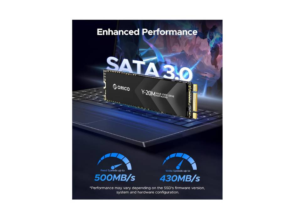 ORICO Y20M M.2 SATA SSD, 4TB Internal SATA M.2 2280 SATA III 6.0Gb/s SSD