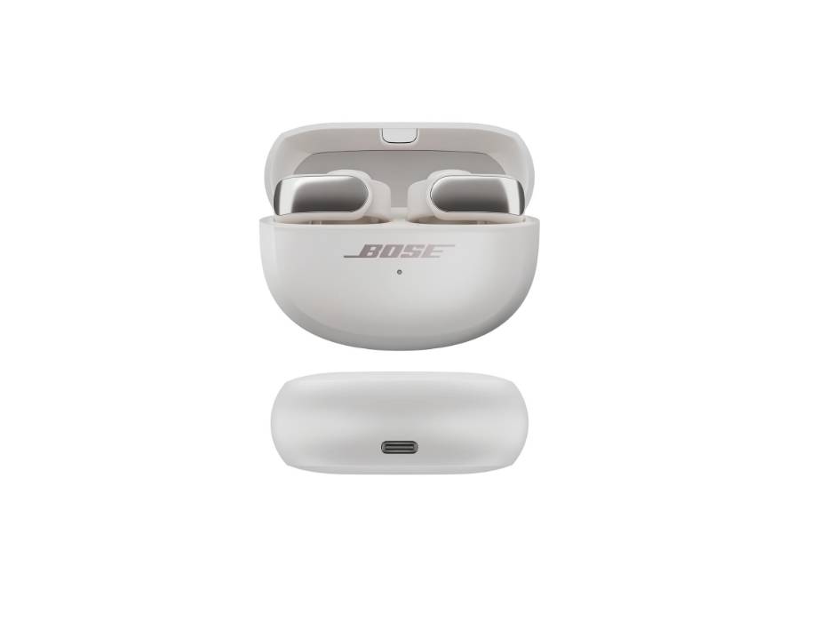 Bose Ultra Open Earbuds with OpenAudio Technology, Open Ear Wireless Earbuds, Up to 48 Hours of Battery Life, White