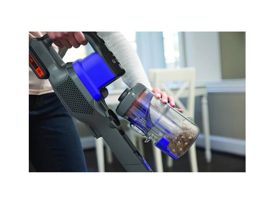 BLACK+DECKER 4-in-1 Cordless Stick Vacuum Cleaner, 18V, 1.5Ah Battery, 55-Minute Runtime, 38 Watts Suction, 650ml Dustbowl