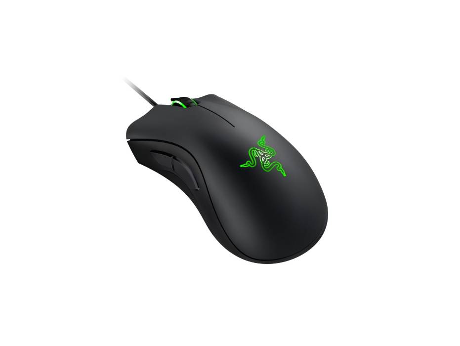 Razer DeathAdder Essential Gaming Mouse: 6400 DPI Optical Sensor - 5 Programmable Buttons - Mechanical Switches - Rubber Side Grips