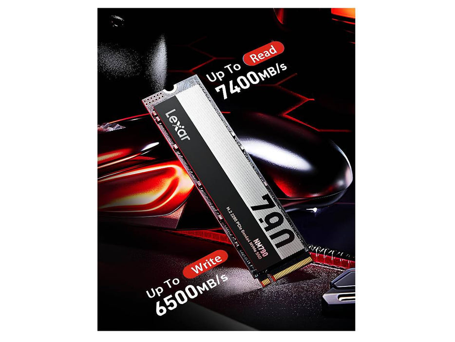 Lexar NM790 1TB SSD, M.2 2280 PCIe Gen4x4 NVMe 1.4 Internal SSD (LNM790X001T-RNNNG)