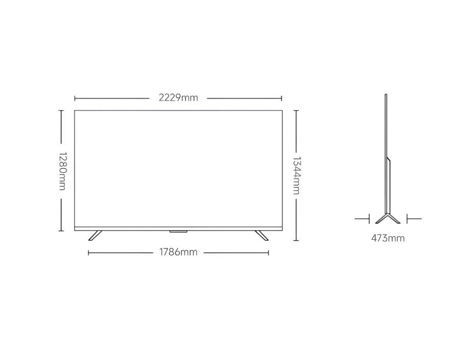 Xiaomi TV MAX 100" 2025, 4K 144Hz Display, Quantum Dot Display, Google TV, Smart Television