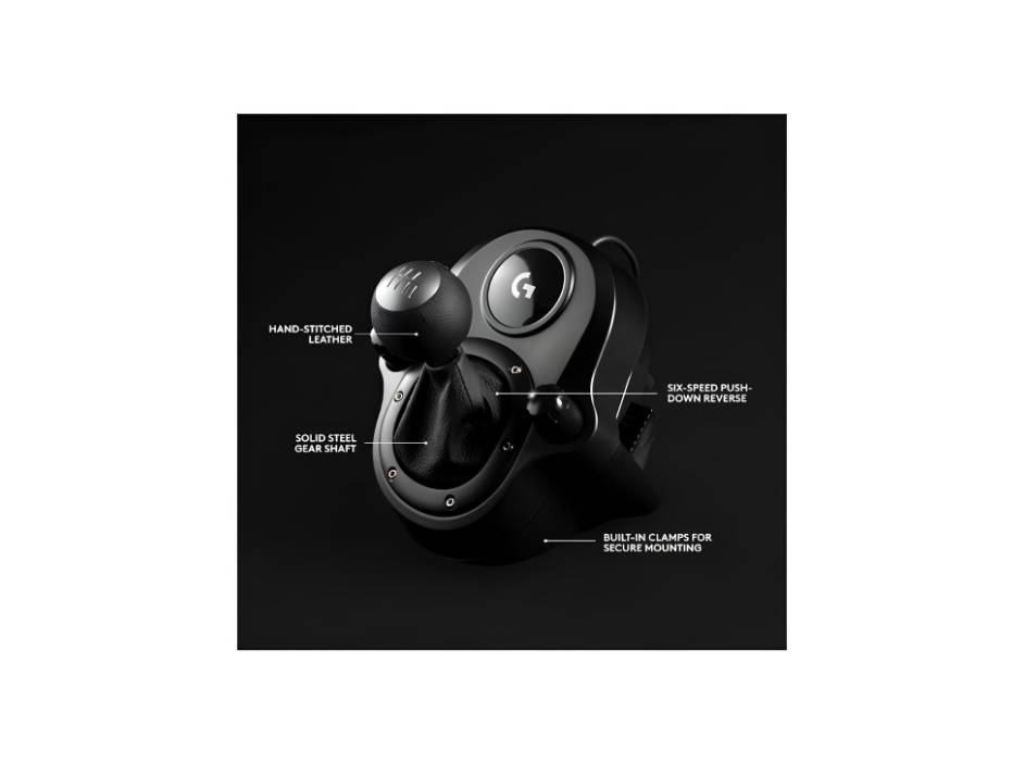 Logitech G29 Driving Force Racing Wheel And Floor Pedals and Driving Force Racing Shifter For G29 And G920 Driving Force Racing Wheels, Black