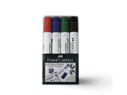 Faber Castell Whiteboard Marker, Bullet Tip, Set 4pcs - Altimus