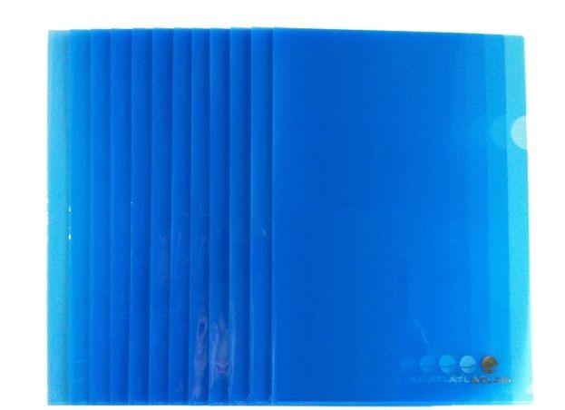 Atlas Clear L Folder A4, 12-pack, Blue