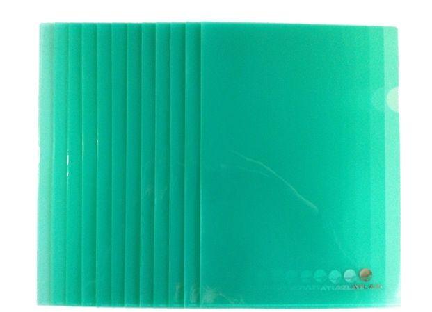 Atlas Clear L Folder A4, 12/pack, Green - Altimus