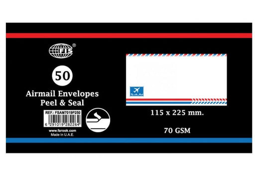 Airmail Envelope(250) - Peel & Seal, 70GSM, (Pack of 50) - Altimus