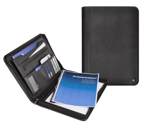 Desq A4 Zippered Conference Folder with Detachable Ring Mechanism (3681) - Altimus