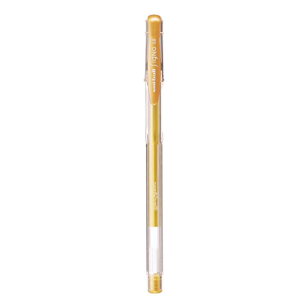 Uni-ball Signo Gel Ink Pen, Gold, 12pcs-box, MI-UM100-GD - Altimus