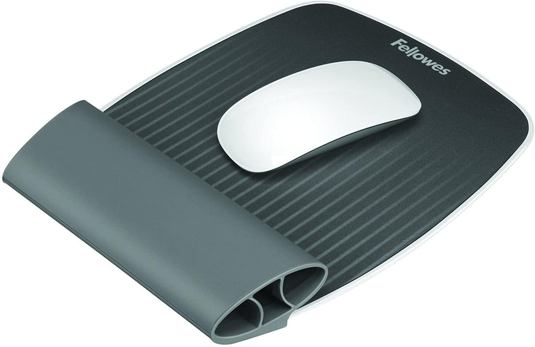 Fellowes I-Spire Series Mouse Pad with Wrist Rocker, Black - Altimus