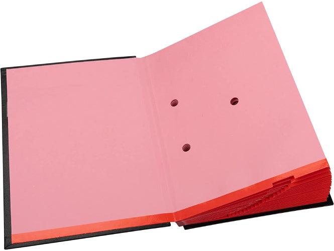 Elba 41403 Signature Book, 20 Compartments, PVC Cover, Black - Altimus