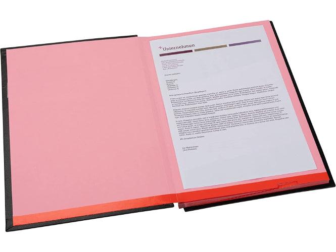 Elba 41403 Signature Book, 20 Compartments, PVC Cover, Black - Altimus