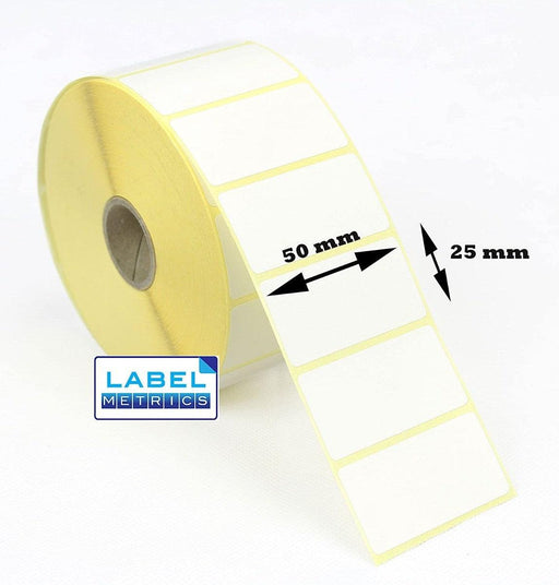 Direct Thermal Labels 50mm X 25mm, 25mm core, (1000 labels-roll) - Altimus