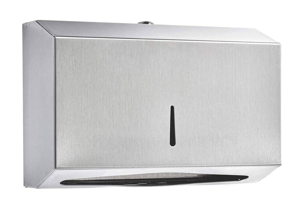 C-Fold - Interfold Stainless Steel-Mini Tissue Dispenser, 370x90x220mm (BQ209) - Altimus