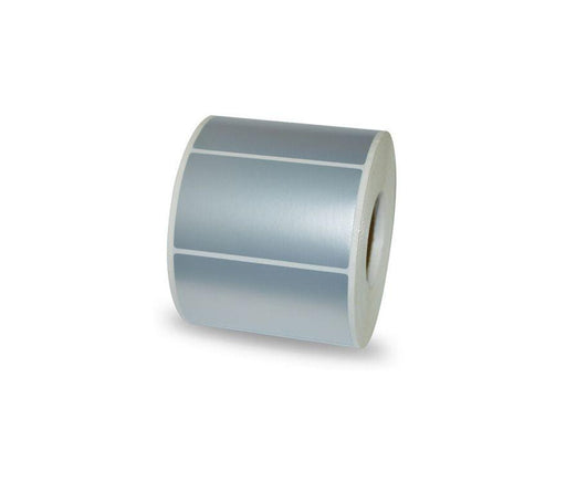 3M Polyethylene Synthetic Metallic Silver Labels, 50 X 25mm,40mm core,1000 labels-roll - Altimus