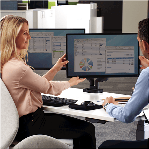 Fellowes Eppa™ Dual Monitor Arm Kit - Black (9683601) - Altimus