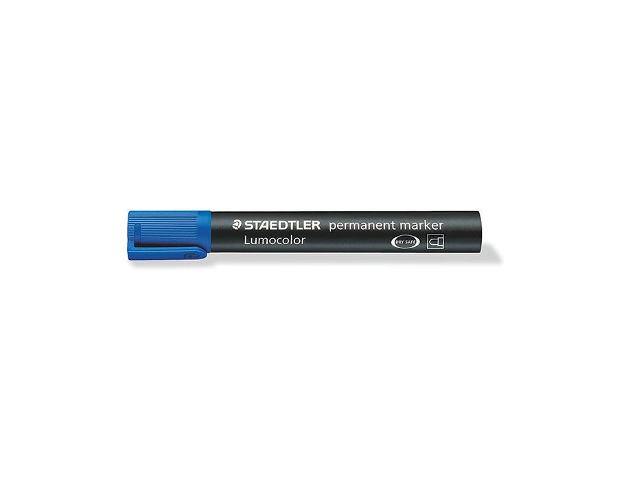 Staedtler Lumocolor Permanent Marker, Bullet Tip, Blue - Altimus