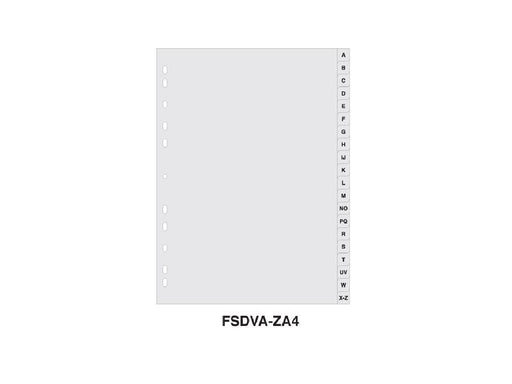 Divider Plastic PVC Grey A4 A-Z (FSDVA-ZA4) - Altimus