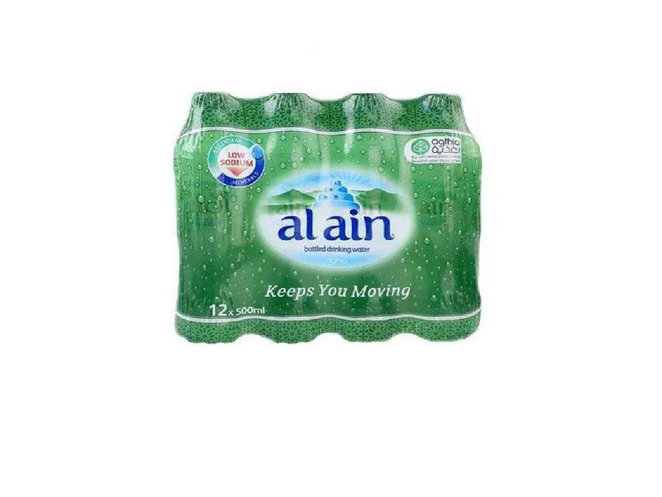 Al Ain Bottled Drinking Water 500ml, Pack of 12 - Altimus