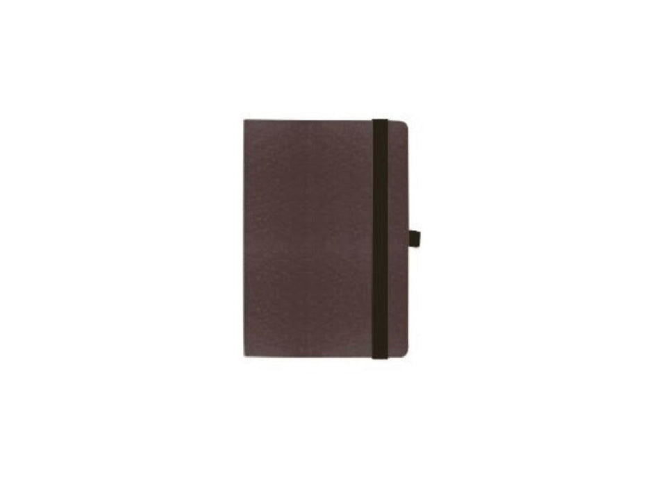 Hard Cover A5 Notebook Single Line with Elastic Band, Dark Maroon - Altimus