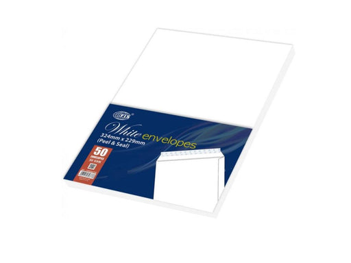 White Envelope - Peel & Seal, 324 x 229mm, (Pack of 50) - Altimus