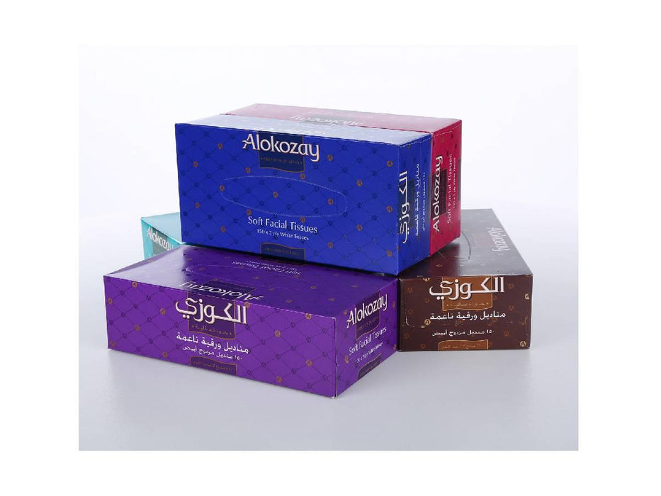 Alokozay Soft Facial Tissues 150 X 2 Ply, 5pcs/pack Dubai & Abu Dhabi