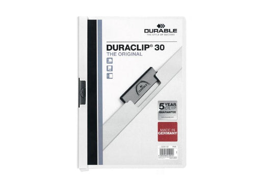 Durable Duraclip 30, A4, White - Altimus