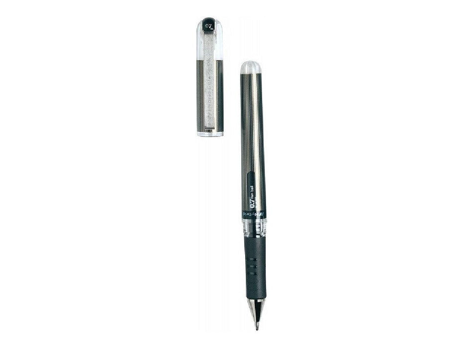 Pentel K227 Hybrid Grip DX Gel Ink Pen - Black (Pack of 12) - Altimus