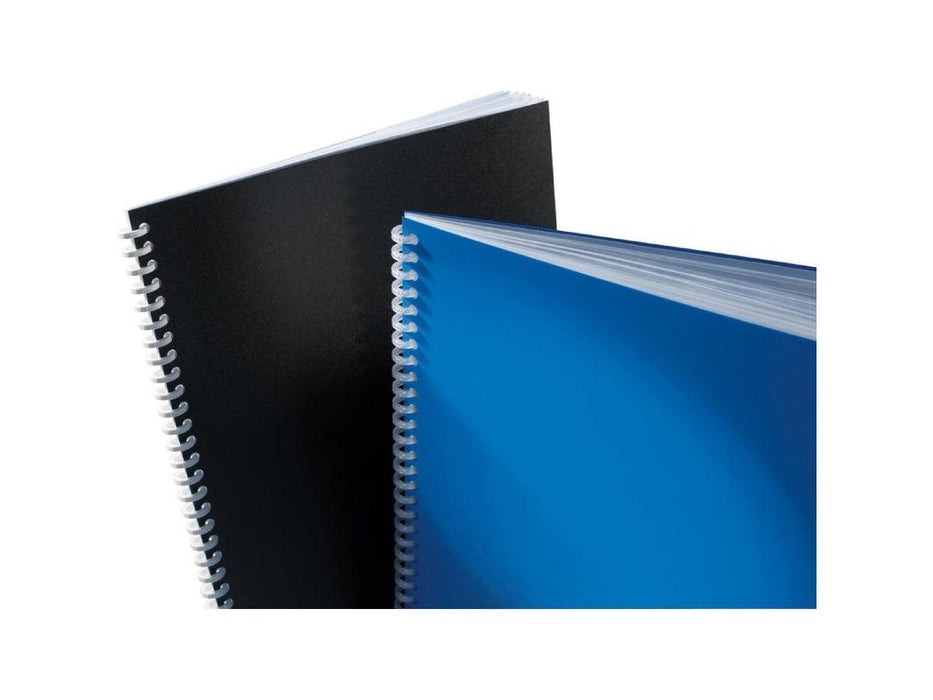 GBC PVC Opaque Binding Cover, 200Mic, Gloss Black, A4, [Pack of 100] - Altimus