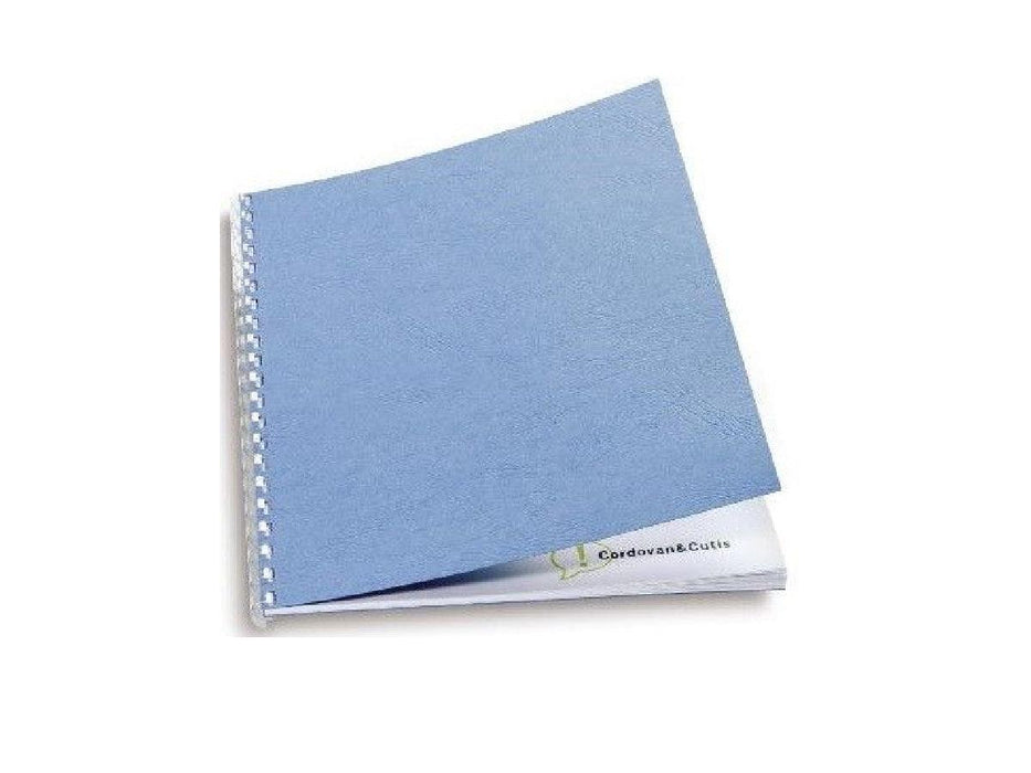GBC LeatherGrain Binding Cover, 250gsm, A4, Wedgewood Blue, [Pack of 100] - Altimus