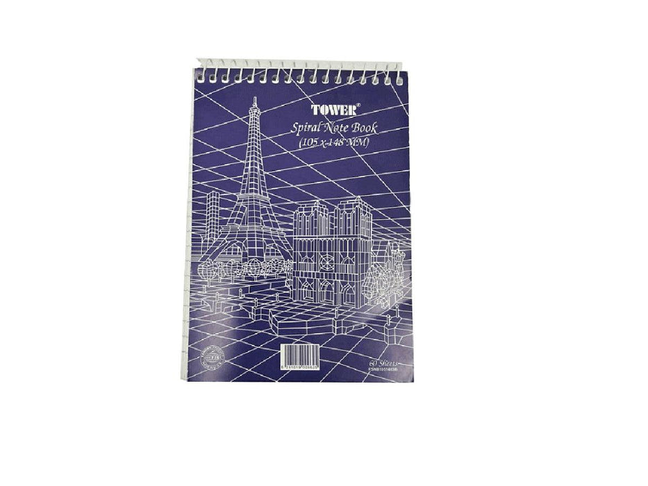 Tower Notebook, Top Spiral Pad, A6 (FSNB105148SB) - Altimus