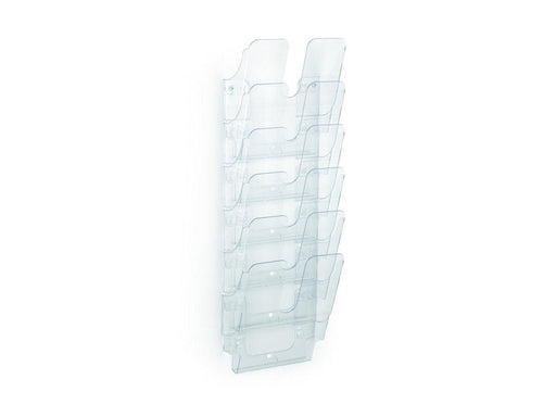 Durable FLEXIPLUS 6 A4, Wall Mounted Brochure Holder, 6 Tier, Transparent - Altimus