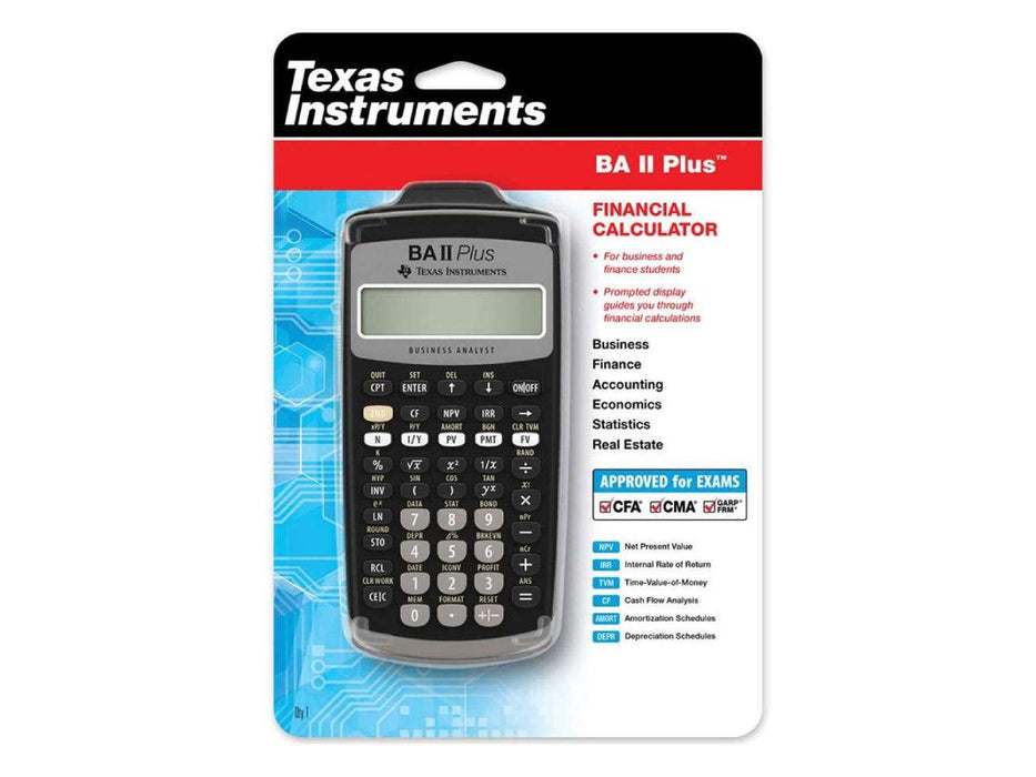 Texas Instruments Ba II Plus Financial Calculator - Altimus