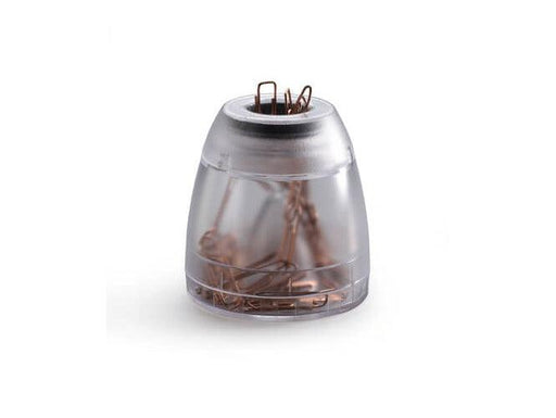 Durable Paper Clip Dispenser TREND, Transparent - Altimus