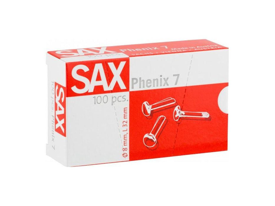 Sax Roundheaded Paper Fasteners 32mm Phenix 7 (100pcs-pkt) - Altimus