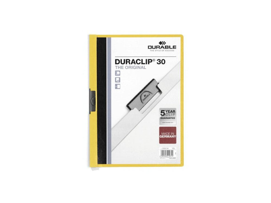 Durable Duraclip 30, A4, Yellow - Altimus