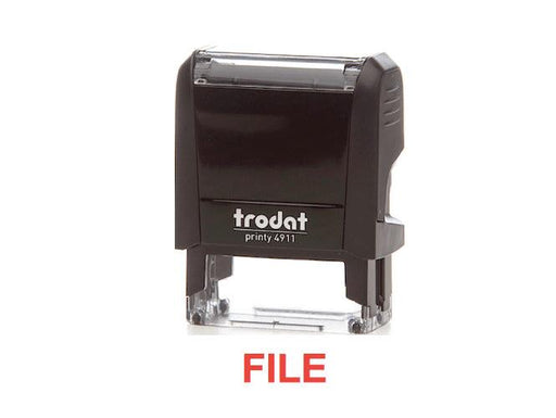 Trodat Printy 4911 Stamp "FILE" - Red - Altimus
