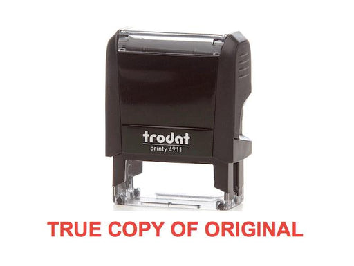 Trodat Printy 4911 Stamp "TRUE COPY OF ORIGINAL" - Red - Altimus
