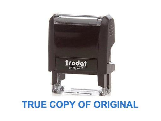 Trodat Printy 4911 Stamp "TRUE COPY OF ORIGINAL" - Blue - Altimus