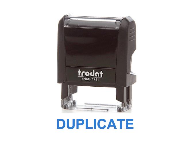 Trodat Printy 4911 Stamp "DUPLICATE" - Blue - Altimus