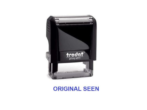 Trodat Printy 4911 Stamp "ORIGINAL SEEN" - Blue - Altimus