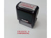 Trodat Printy 4911 Stamp " Private & Confidential" Red - Altimus