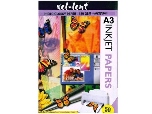 Xel-lent Glossy Photo Paper A3 180gsm 50pcs-pack - Altimus